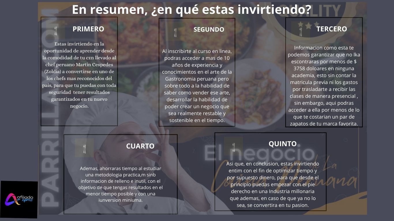 En resumen, (1)