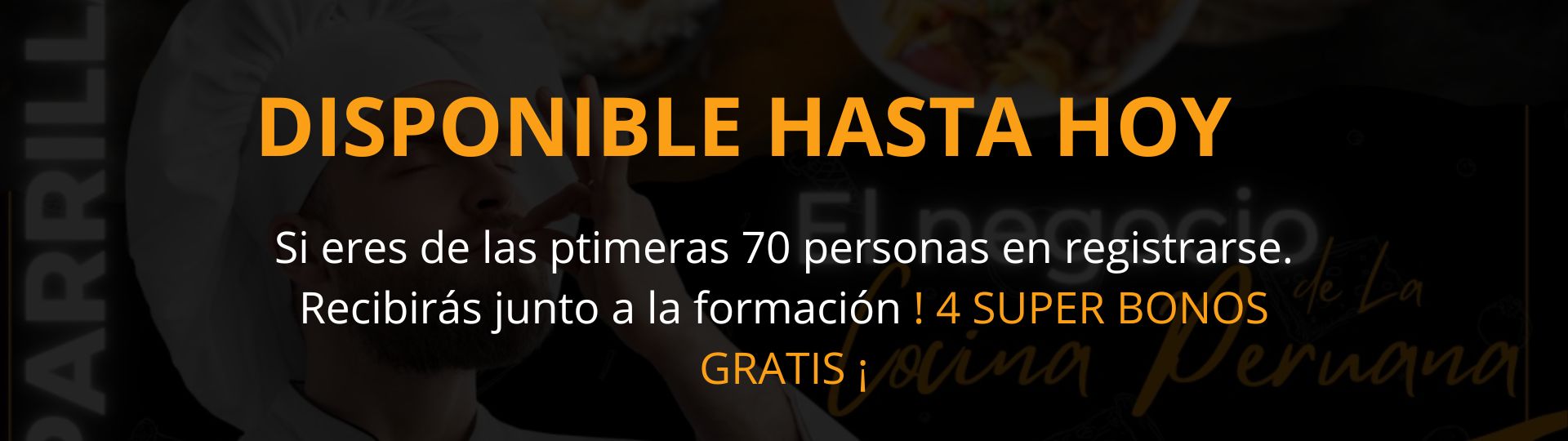 DISPONIBLE HASTA HOY